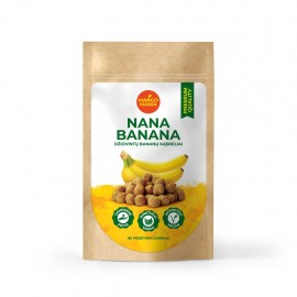 MANGO MANIA "Nana Banana" džiovintų bananų kąsneliai, 50g