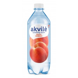 AKVILĖ su natūraliu citrinos aromatu, lengvai gazuotas stalo vanduo, 0.6 L